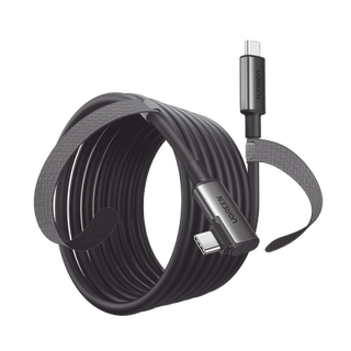 Cable USB-C a USB-C (Cable Link) | 5 metros (16 pies) |  Transferencia de Alta Velocidad | Carga Rápida | Un Extremo Angul...