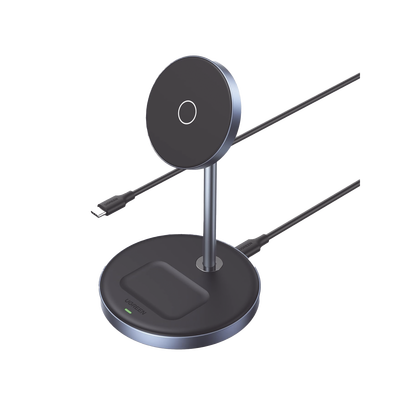 Soporte de Carga Inalámbrica | 3 en 1 | Compatible con MagSafe | Perfecto para iPhone y  AirPods | Carga Rápida Adaptativa...