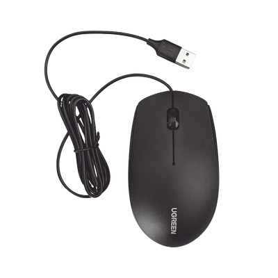 Mouse Óptico USB | Cable USB de 1.5 metros | 3 Botones | 1200DPI | Diseño Ergonómico | Silencioso | Color Negro | Windows ...