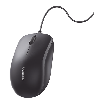 Mouse Óptico USB | Cable USB de 1.5 metros | 3 Botones | 1200DPI | Diseño Ergonómico | Silencioso | Color Negro | Windows ...