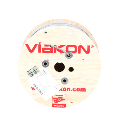 Cable 2 x 18 AWG / Blindado / 305 Metros (1000 Pies) / Riser / UL / Color Gris / Hecho en México VIAKON - Vista 2