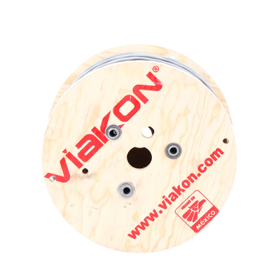 Cable 2 x 18 AWG / Blindado / 305 Metros (1000 Pies) / Riser / UL / Color Gris / Hecho en México VIAKON - Vista 4