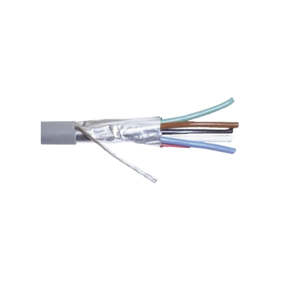 Cable Calibre 22, CMR, 6 Conductores, Blindado, 305 Metros (1000 Pies), Color Gris - VIAKON