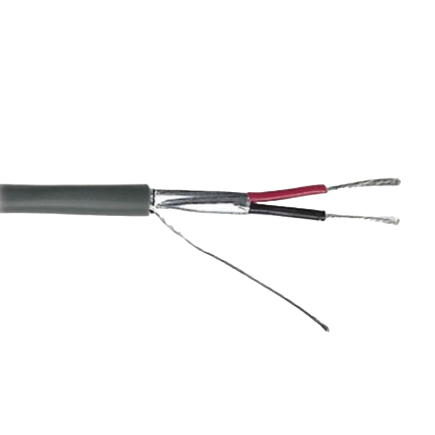 Cable de Control / Calibre 22 AWG / 2 Conductores / Blindado / 305 m (1000 ft) / Riser CMR / UL 1666 / Color Gris | SIERRA STORE