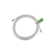 Jumper Coaxial con Cable Tipo RG-6 en Color Blanco de 9.14 Metros (30 Pies) de Longitud y Conectores F Macho en Ambos Extr...