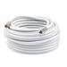 Jumper Coaxial con Cable Tipo RG-6 en Color Blanco de 15.24 Metros (50 Pies) de Longitud y Conectores F Macho en Ambos Ext...