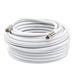 Jumper Coaxial con Cable Tipo RG-6 en Color Blanco de 15.24 Metros (50 Pies) de Longitud y Conectores F Macho en Ambos Ext...