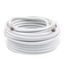 Jumper Coaxial con Cable Tipo RG-6 en Color Blanco de 15.24 Metros (50 Pies) de Longitud y Conectores F Macho en Ambos Ext...