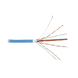 Bobina de Cable Blindado F/UTP de 4 Pares, Z-MAX, Cat6A, Soporte de Aplicaciones 10GBase-T, CMR (Riser), Color Azul, 305 M...