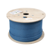 Bobina de Cable Blindado F/UTP de 4 Pares, Z-MAX, Cat6A, Soporte de Aplicaciones 10GBase-T, CMR (Riser), Color Azul, 305 M...