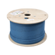 Bobina de Cable Blindado F/UTP de 4 Pares, Z-MAX, Cat6A, Soporte de Aplicaciones 10GBase-T, CMR (Riser), Color Azul, 305 M...