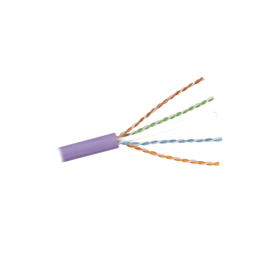 Bobina de Cable U/UTP de 4 Pares, Z-MAX, Cat6A, Soporte de Aplicaciones 10GBase-T, LS0H, Color Violeta, 305 Metros (1000 P...