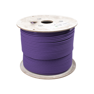 Bobina de Cable U/UTP de 4 Pares, Z-MAX, Cat6A, Soporte de Aplicaciones 10GBase-T, LS0H, Color Violeta, 305 Metros (1000 P...