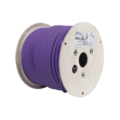 Bobina de Cable U/UTP de 4 Pares, Z-MAX, Cat6A, Soporte de Aplicaciones 10GBase-T, LS0H, Color Violeta, 305 Metros (1000 P...