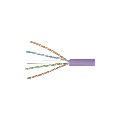 Bobina de Cable UTP Reelex, de 4 Pares, Desempeño Cat6, LS0H (Bajo Humo, Cero Halógenos), Color Violeta, 24 AWG, 305 Metro...