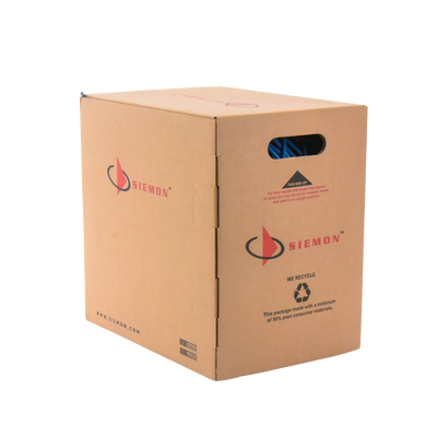 Bobina de Cable UTP Reelex, de 4 Pares, Alto Desempeño Cat6, PVC (CM), Color Azul, 23 AWG, 305 Metros (1000 Pies) SIEMON -...