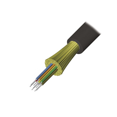 Cable de Fibra Óptica de 6 Hilos, Interior/Exterior, Tight Buffer, No Conductiva (Dieléctrica), Riser, Multimodo OM3 50/12...