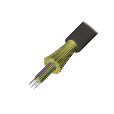Cable de Fibra Óptica de 12 Hilos, Interior/Exterior, Tight Buffer, No Conductiva (Dieléctrica), Plenum, Monomodo OS2, 1 M...