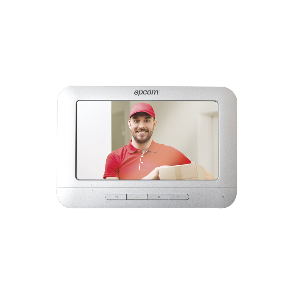 EPCOM ACA1M - Monitor para Videoportero Análogo / 7 Pulgadas / 800x400 / Audio Manos Libres / 4 Hilos / Aluminio | SIERRA STORE
