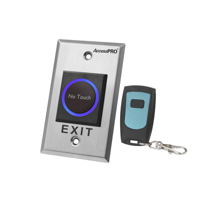 Botón de Salida sin Contacto con Control Remoto / Iluminación LED / Distancia de Detección Touch Ajustable - ACCESSPRO
