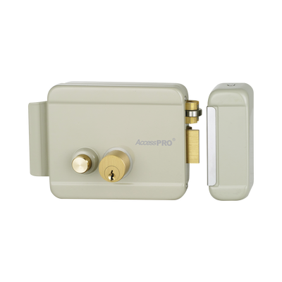 Cerradura Eléctrica con Botón de Salida/ Incluye Llave  / Exterior / Derecha - ACCESSPRO