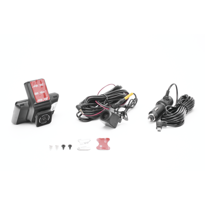 Cámara de Tablero / Cámara Frontal de 4 Megapixel (2K) y Trasera de 2 Megapixel (1080p) / Entrada de alarma para cambio a ...