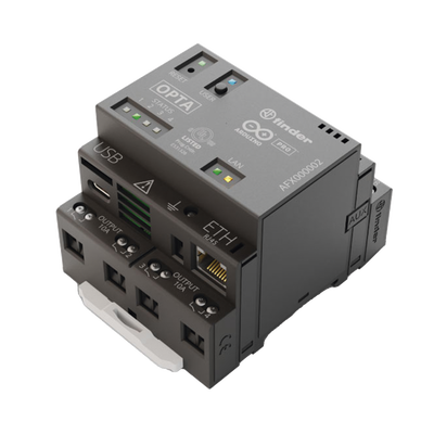 PLC Industrial Arduino Opta / Micro PLC IoT / Dual-core STM32H747XI / 8 Entradas Analógicas-Digitales / 4 Relés 10A / Ethernet / RS-485 / WiFi / Bluetooth / Programación IEC-61131-3 / IP20 | SIERRA STORE