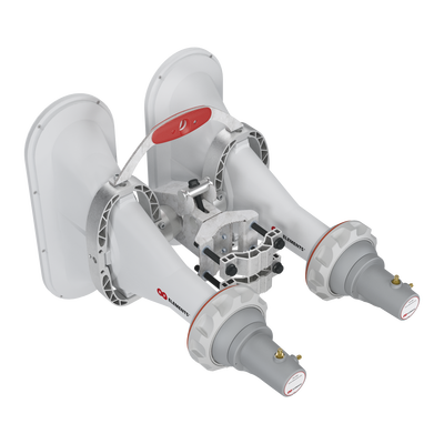 Antena Sectorial Asimétrica de 90° 5180 - 6000 MHz, 16 dBi con soporte mejorado, listas para TwisPort sin pérdida - RF ELE...