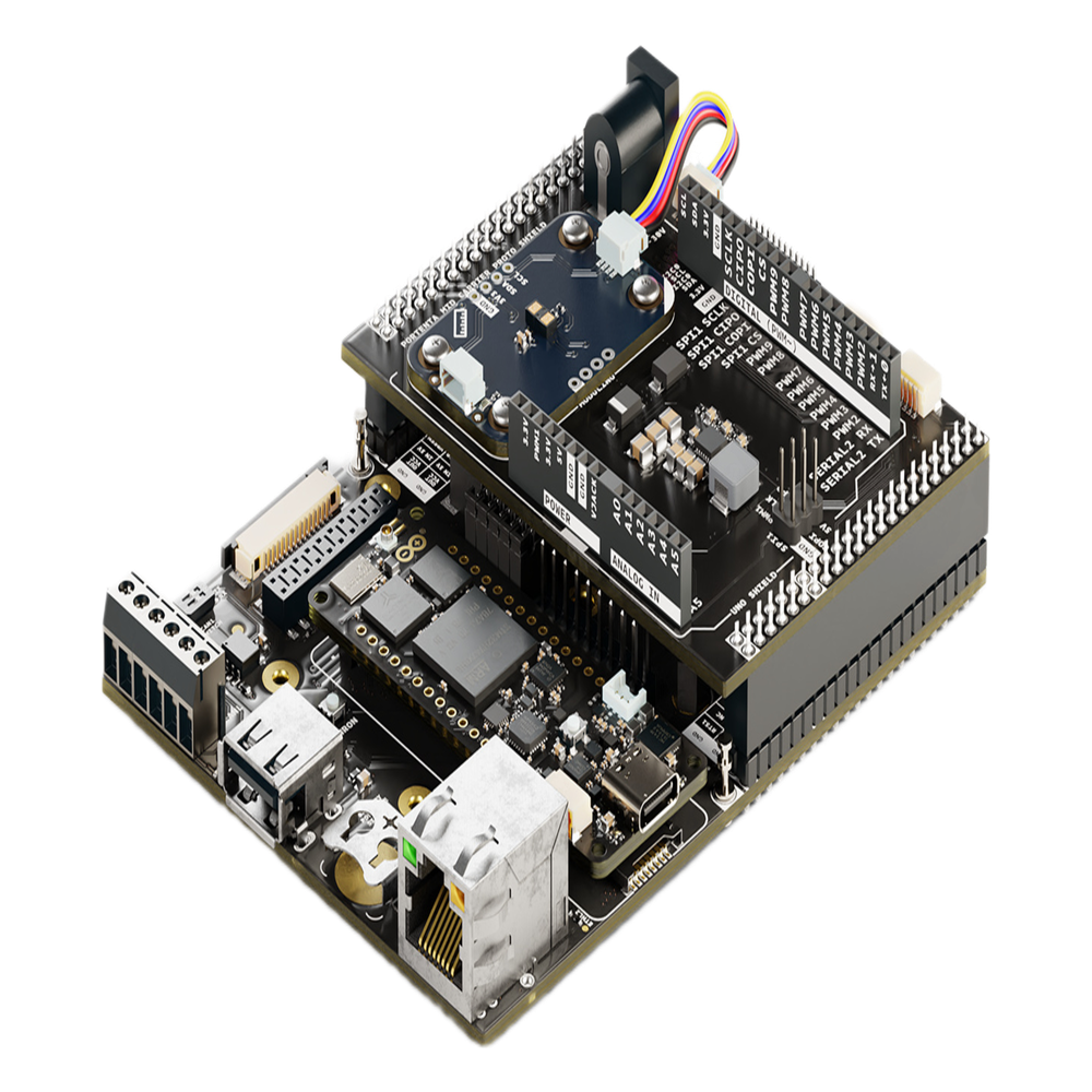 ARDUINO LLC - AKX-00073 - Kit de Prototipado IoT / Dual-Core ARM Cortex-M7 / Sensores Ambientales y Movimiento / 4G LTE GNSS Global / 6 Modulinos / Edge