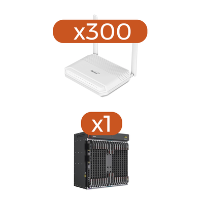 Kit 300 ONU´s HG6145F + 1 OLT AN6000-15 - FIBERHOME