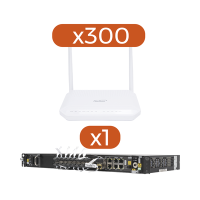 Kit 300 ONTS HG6143D + 1 OLT AN6001G16-AC - FIBERHOME