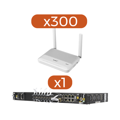 Kit 300 ONU´s HG6144F + 1 OLT AN6001G16-AC - FIBERHOME