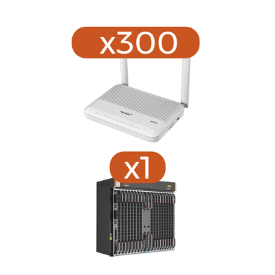 Kit 300 ONU´s HG6144F + 1 OLT AN6000-17 - FIBERHOME