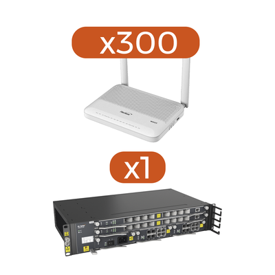Kit 300 ONU´s HG6144F + 1 OLT AN5516-04-AC - FIBERHOME