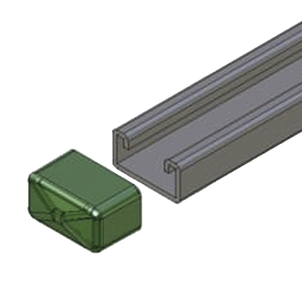 Remate Cuadrado / Unicanal 4x2 / Material No Metálico / Color Verde Oscuro | SIERRA STORE
