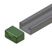 Remate Cuadrado / Unicanal 4x2 / Material No Metálico / Color Verde Oscuro | SIERRA STORE