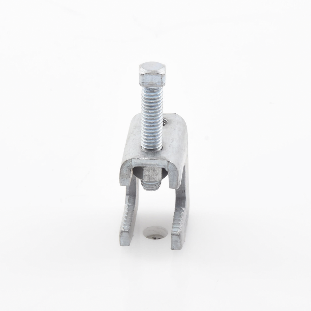 Mordaza de Acero / Fija Barras 3/4" / Varilla Roscada 3/8" / Carga 200 kg / Galvanizada Electrolíticamente | SIERRA STORE