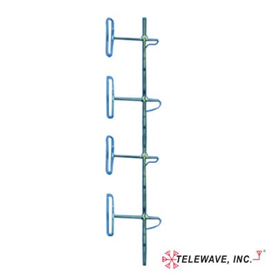 Antena Base VHF, de 4 Dipolos, rango de frecuencia 138 - 174 MHz. - TELEWAVE, INC