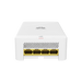 Punto de Acceso eKi Wi-Fi 6 para pared / Hasta 128 Clientes / 2.9 Gbps / MU-MIMO / 1 Puerto Gigabit PoE in / 4 Puertos Gig...