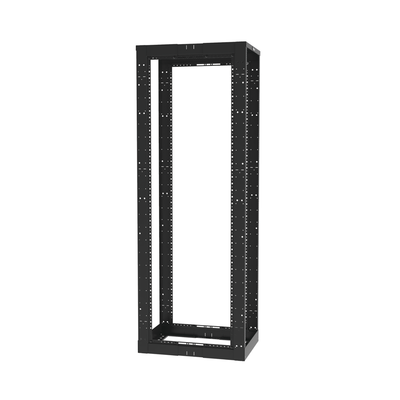 Rack de Cuatro Postes Estándar de 19", Rieles Roscados #12-24, Profundidad Ajustable de 23 a 42 in, 45 Unidades de Rack, C...