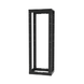 Rack de Cuatro Postes Estándar de 19", Rieles Roscados #12-24, Profundidad Ajustable de 23 a 42 in, 45 Unidades de Rack, C...