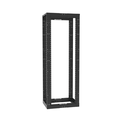 Rack de Cuatro Postes Estándar de 19", Rieles Roscados #12-24, Profundidad Ajustable de 23 a 42 in, 45 Unidades de Rack, C...