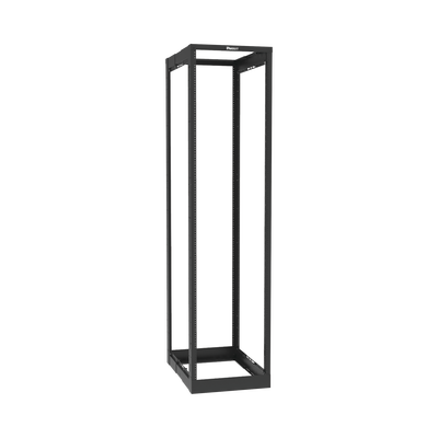 Rack de Cuatro Postes Estándar de 19", Rieles Roscados #12-24, Profundidad Ajustable de 23 a 42 in, 45 Unidades de Rack, C...