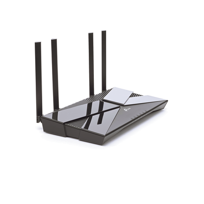 Router WiFi 6 AX 1500Mbps / MU-MIMO 2X2 y OFDMA / 1 Puerto WAN 10/100/1000 Mbps / 4 Puertos LAN 10/100/1000 Mbps / 4 Anten...