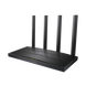 Router WiFi 6 AX 1500Mbps / MU-MIMO 2X2 y OFDMA / 1 Puerto WAN 10/100/1000 Mbps / 3 Puertos LAN 10/100/1000 Mbps / 4 Anten...