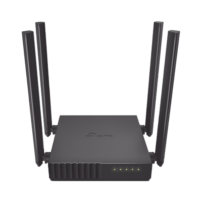 Router Inalámbrico doble banda AC, 2.4 GHz y 5 GHz Hasta 1200 Mbps, 4 antenas externas omnidireccional, 4 Puertos LAN 10/1...