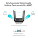 Router Inalámbrico AC 1200 / Doble Banda MU-MIMO / 1 puerto WAN 10/100/1000 Mbps / 4 puertos LAN 10/100/1000 Mbps / Compat...