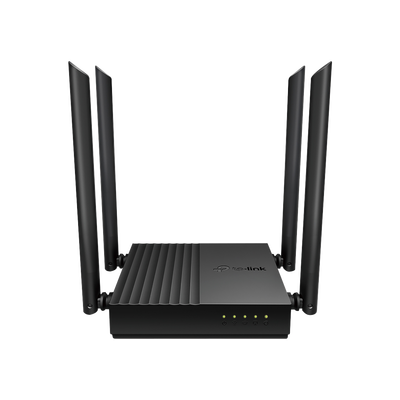 Router Inalámbrico AC 1200 / Doble Banda MU-MIMO / 1 puerto WAN 10/100/1000 Mbps / 4 puertos LAN 10/100/1000 Mbps / Compat...