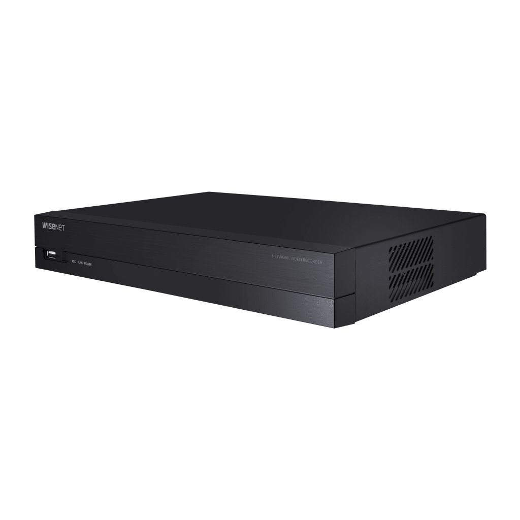 HANWHA VISION - ARN-810S-2TB - NVR 8 Megapíxel / 8 canales / H.265 / P2P Wisenet / 8 puertos PoE / Incluye 2TB para grabacion / NDAA