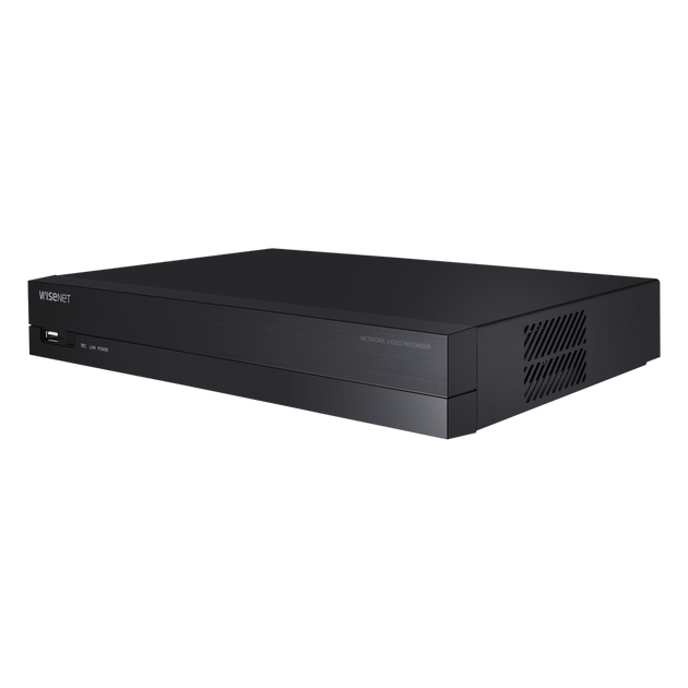 HANWHA VISION - ARN-810S-4TB - NVR 8 Megapíxel / 8 canales / H.265 / P2P Wisenet / 8 puertos PoE / Incluye 4TB para grabacion / NDAA